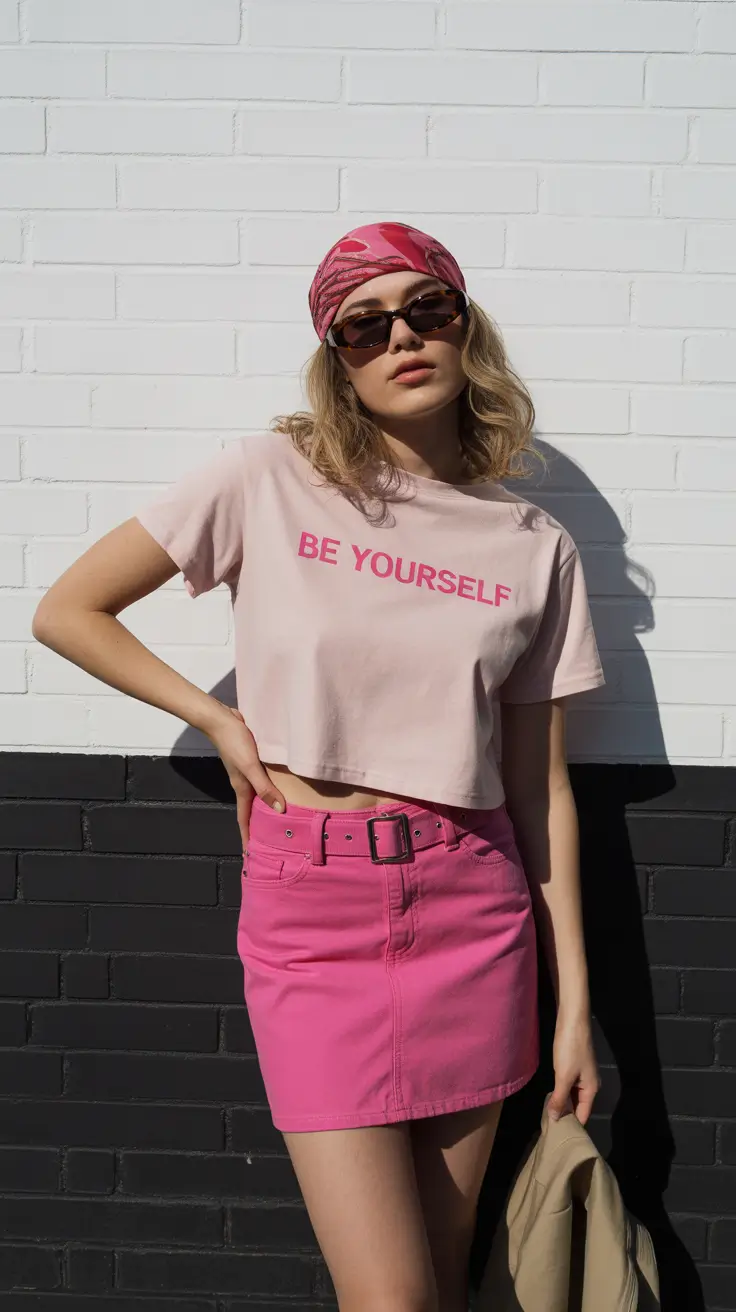 spring y2k outfits 2026 Bubblegum Pop Confidence