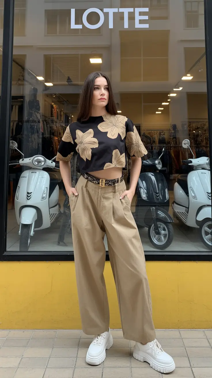 spring y2k outfits 2026 Oversized Florals With Soft Neutral Volume