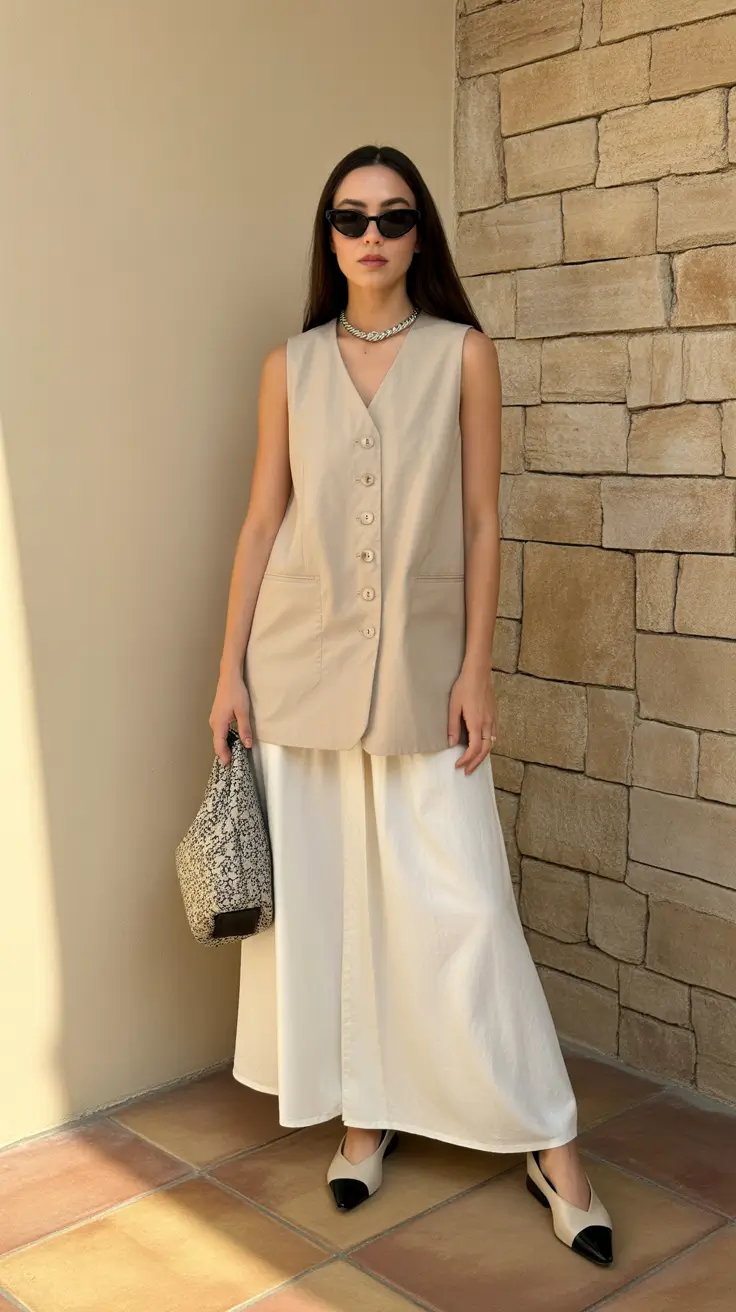 spring formal outfits 2026 Relaxed Tailoring With Artistic Layers