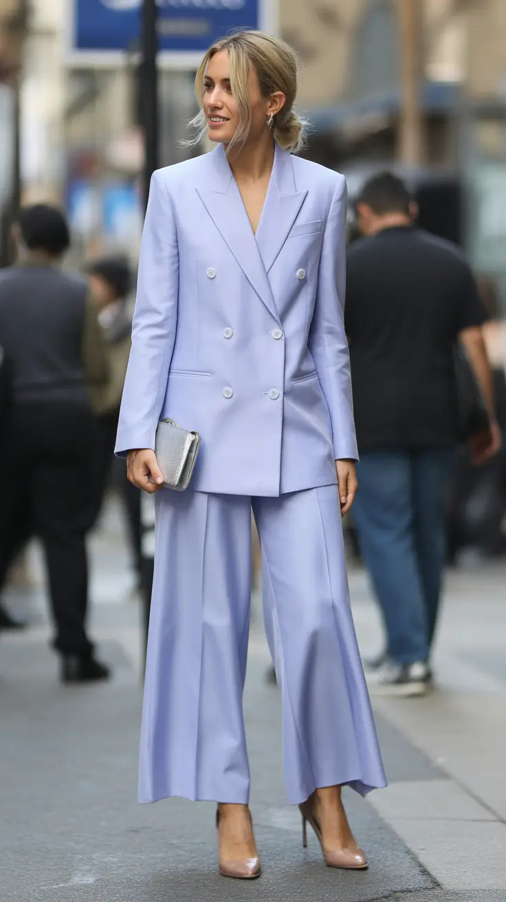 spring formal outfits 2026 Powder Blue Tailoring