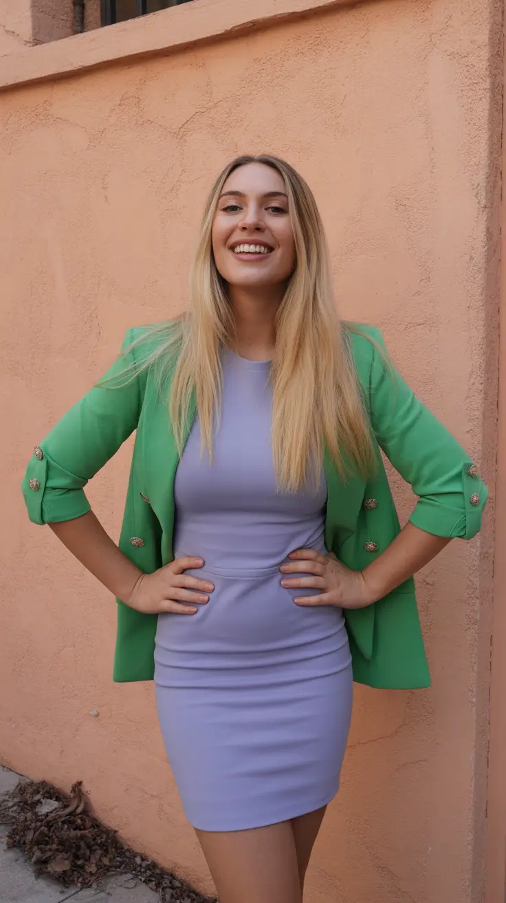 simple spring outfits 2026 Pastel Contrast With Tailored Freshness