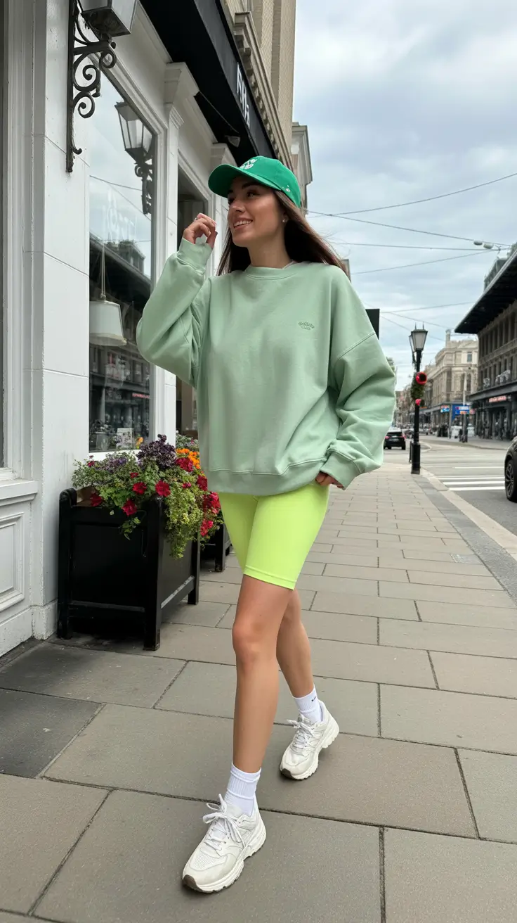 simple spring outfits 2026 Sporty Citrus Comfort