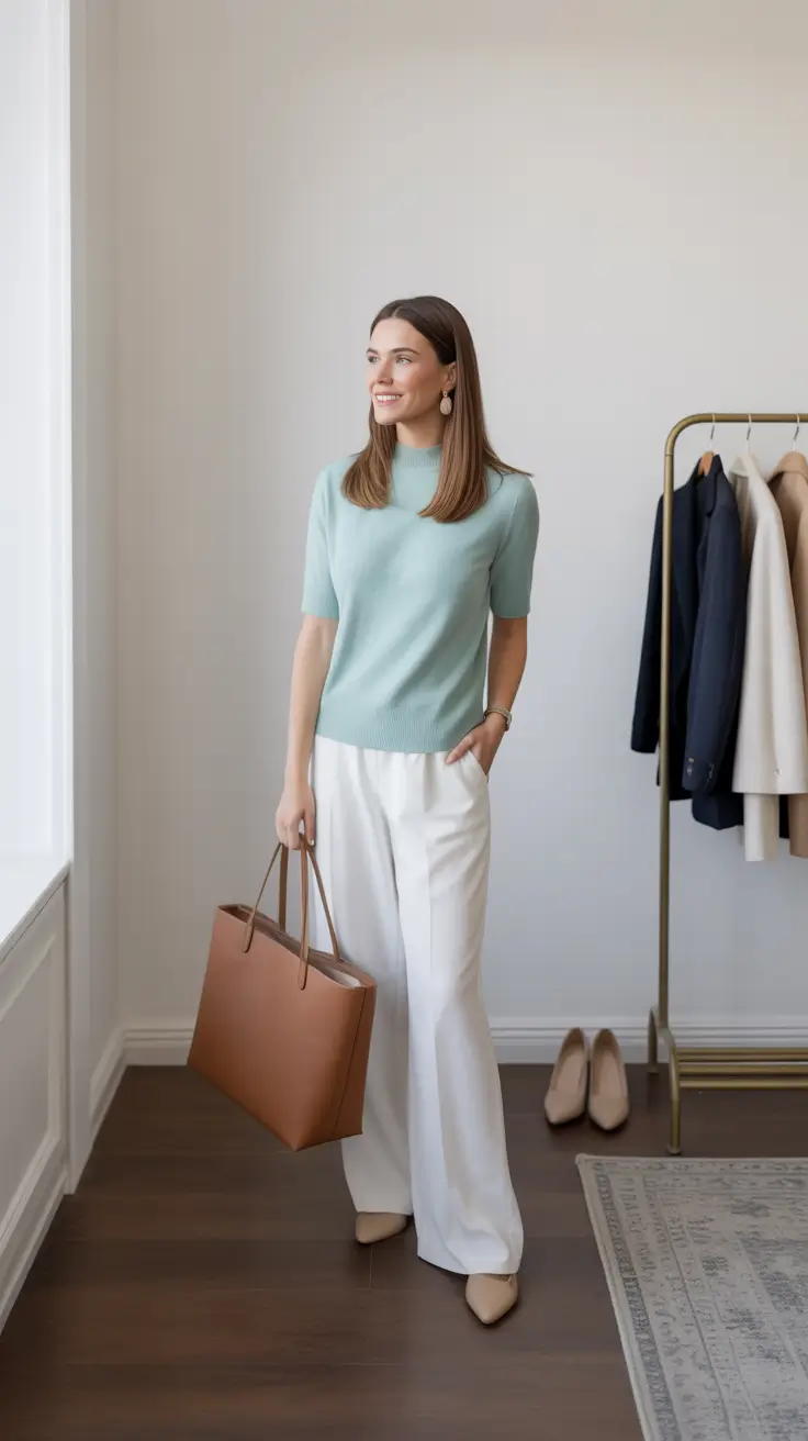 effortless spring capsule wardrobe 2026 Soft Elegance for a Fresh Spring Workday