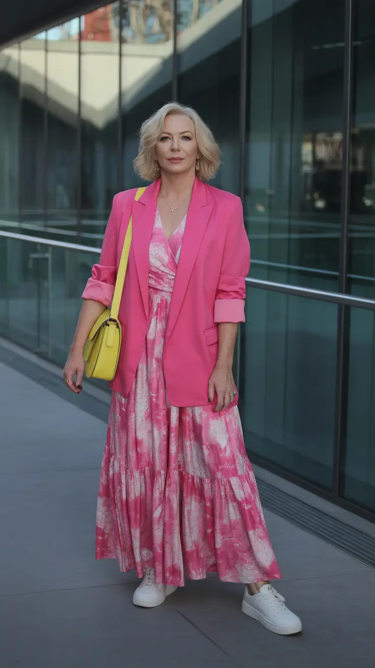 Effortless spring dressing over 50 2026 Vibrant Pink Layers for Bold Spring Confidence