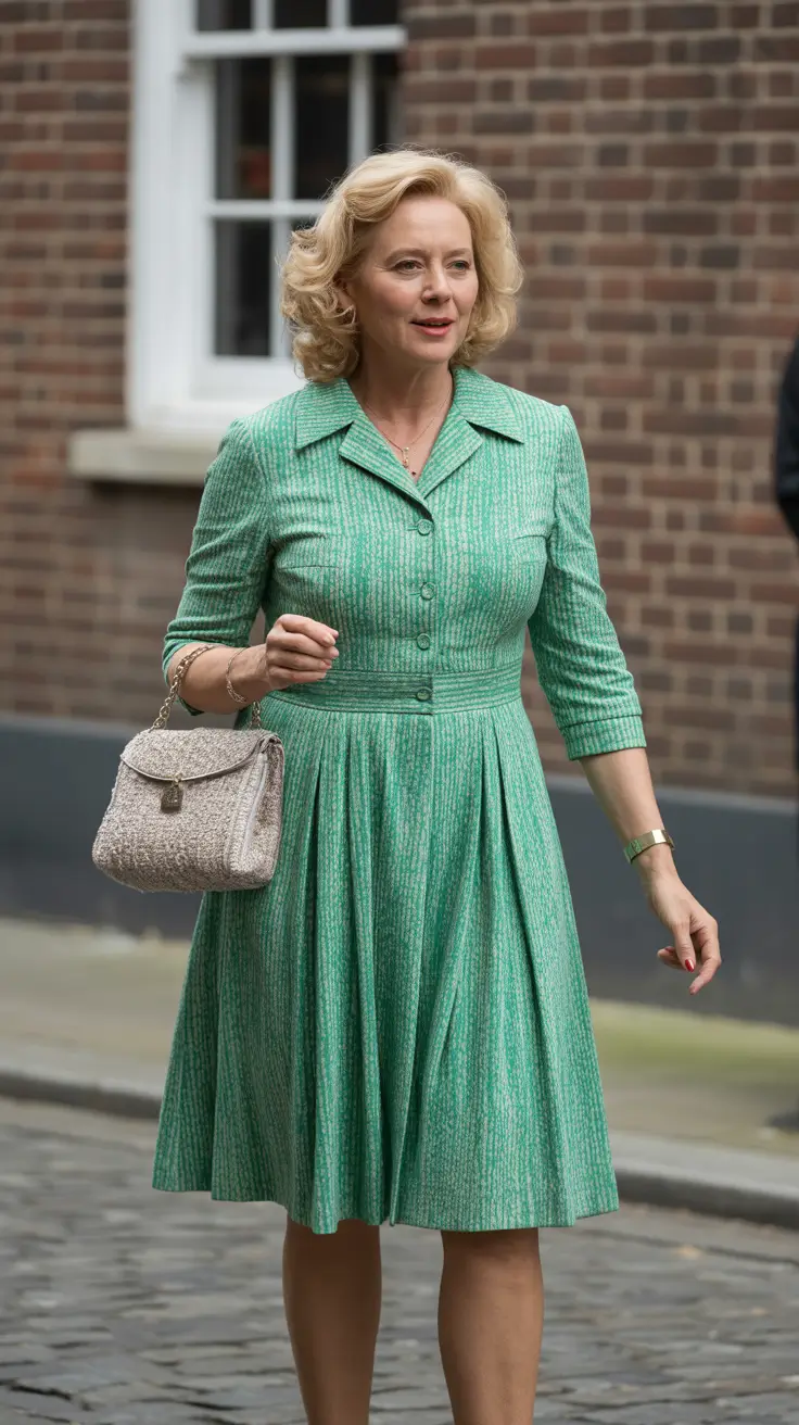 Effortless spring dressing over 50 2026 Classic Green Elegance with a Vintage-Flair Freshness