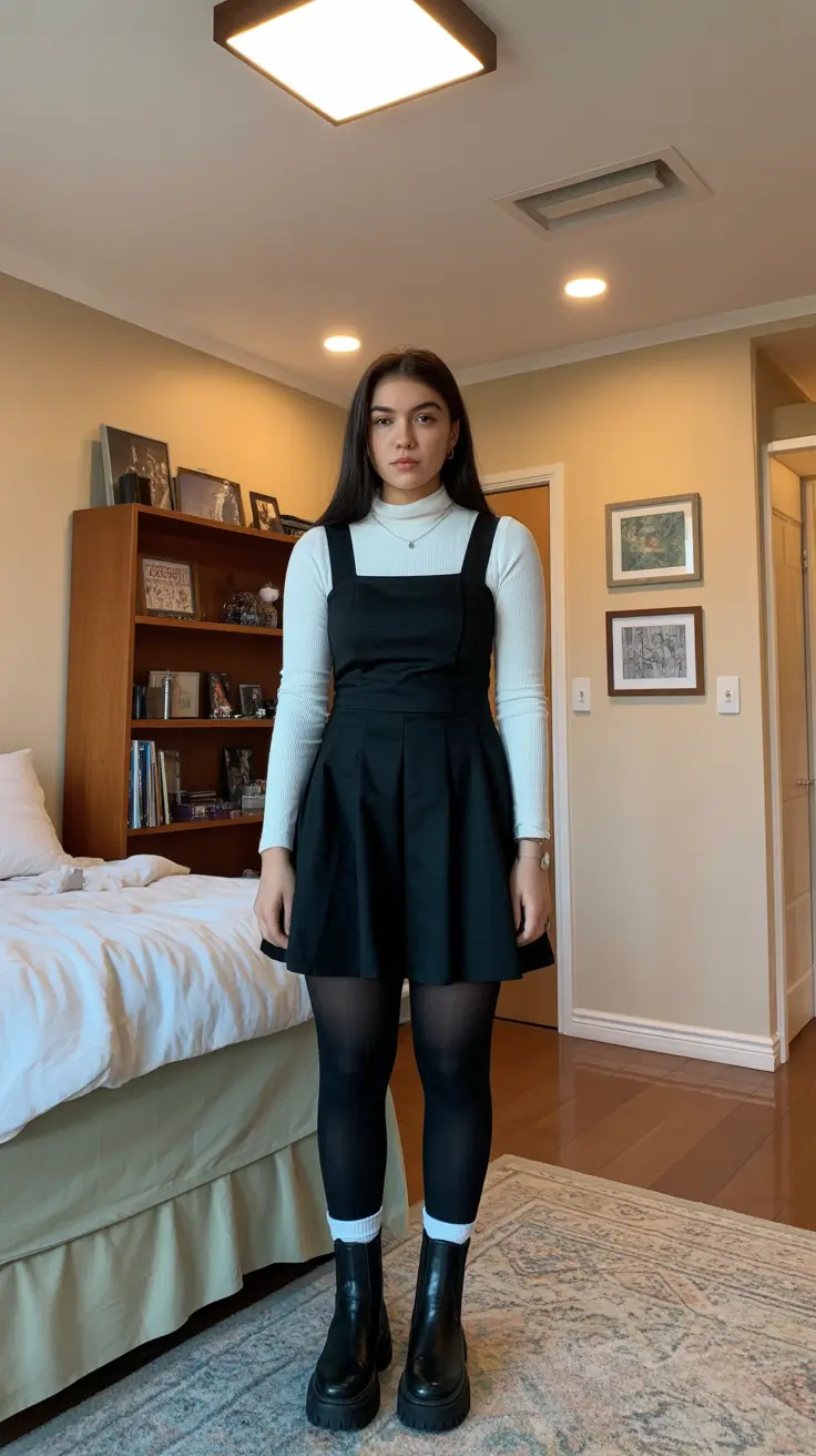 effortless spring going out outfits 2026 Monochrome Layering with a Playful Spring Edge