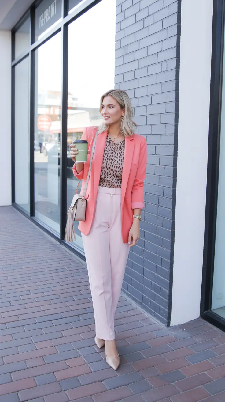 spring office outfits 2026 Playful Pastel Tailoring for Bright Spring Energy