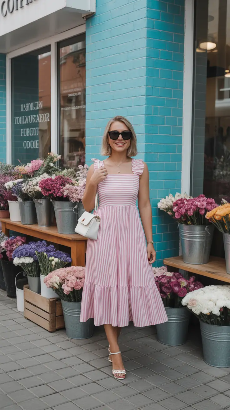 spring outfits women over 40 2026 Playful Spring Stripes With a Softly Feminine Shape