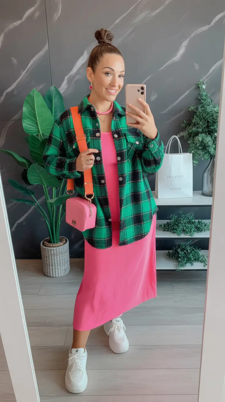 spring outfits women over 40 2026 Playful Color With a Sporty Twist