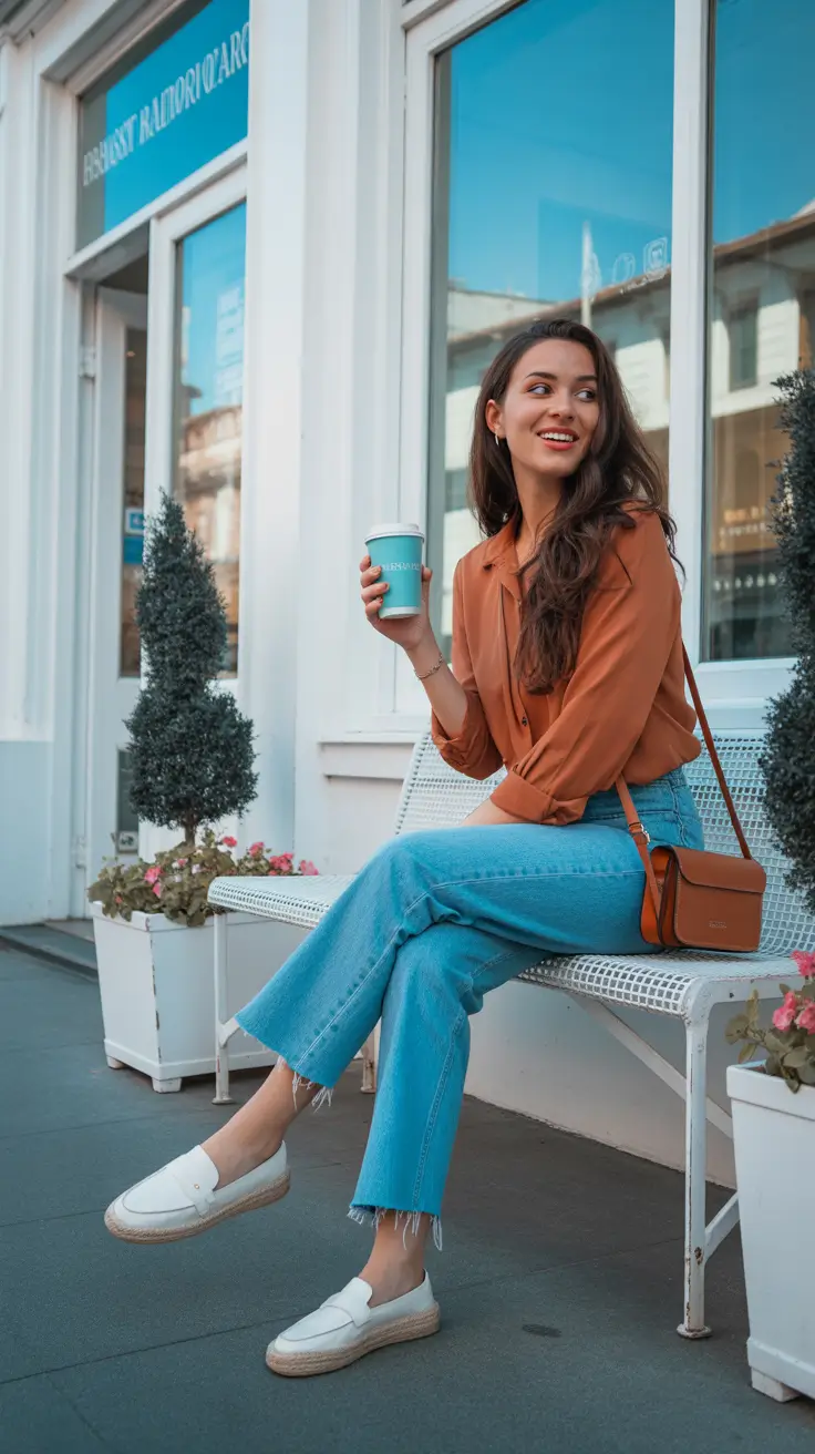 effortless spring travel outfits 2026 Breezy Classics for Warm European Afternoons