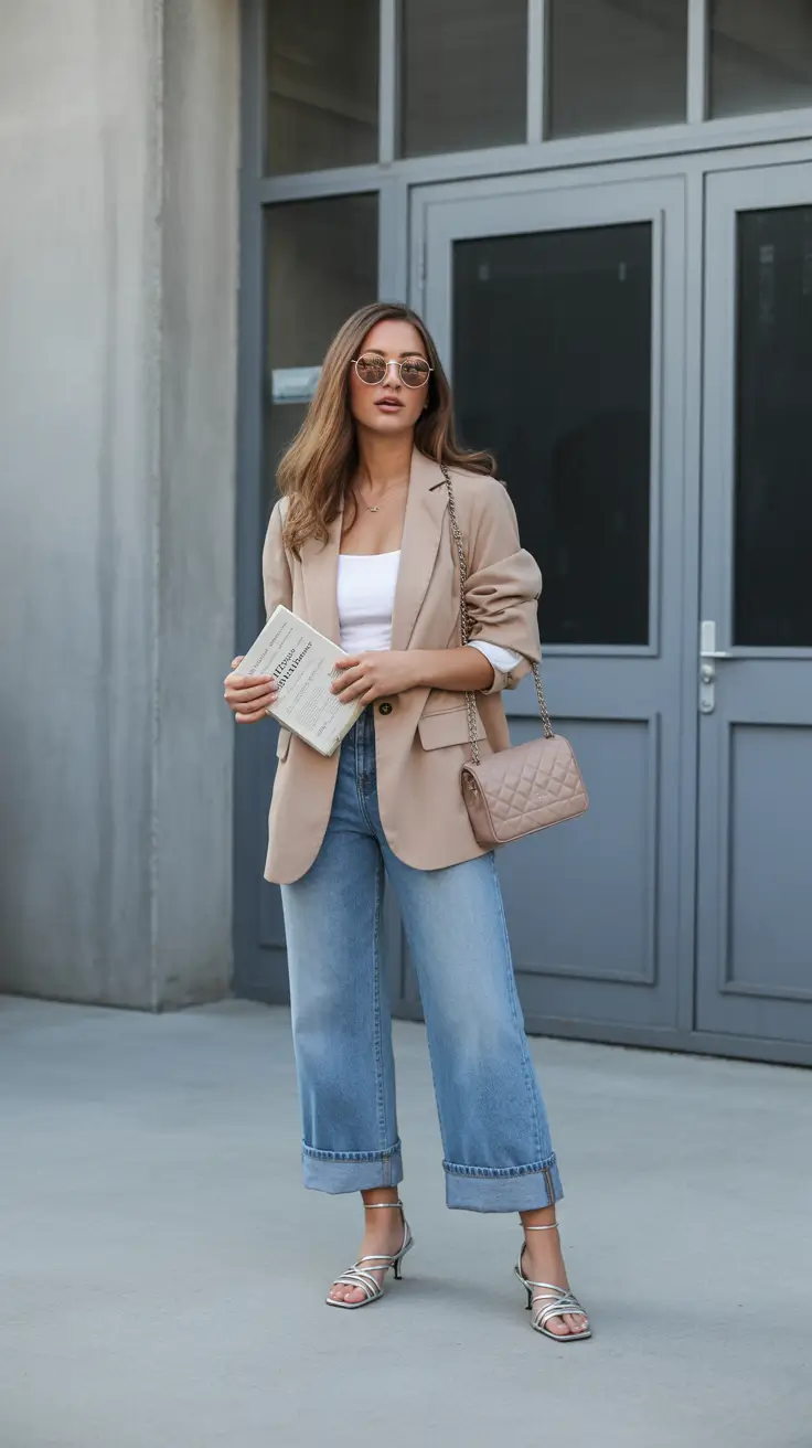 spring wardrobe essentials 2026 Classic Neutrals with a Modern Silhouette