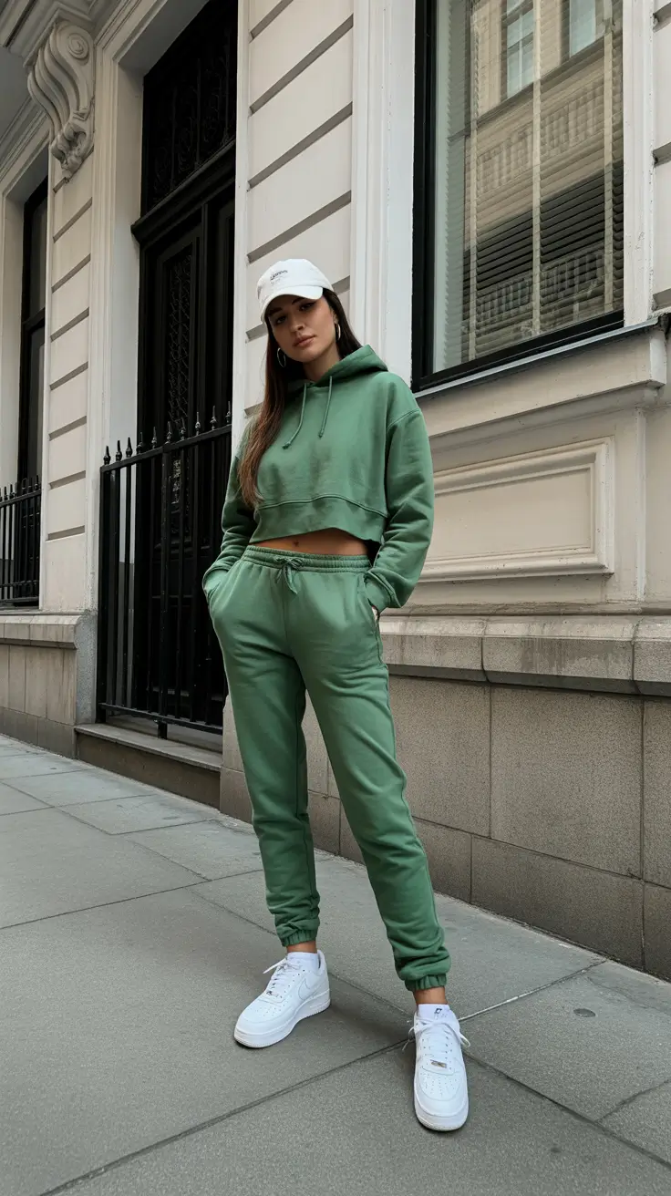 spring wardrobe essentials 2026 Monochrome Comfort with Sporty Attitude