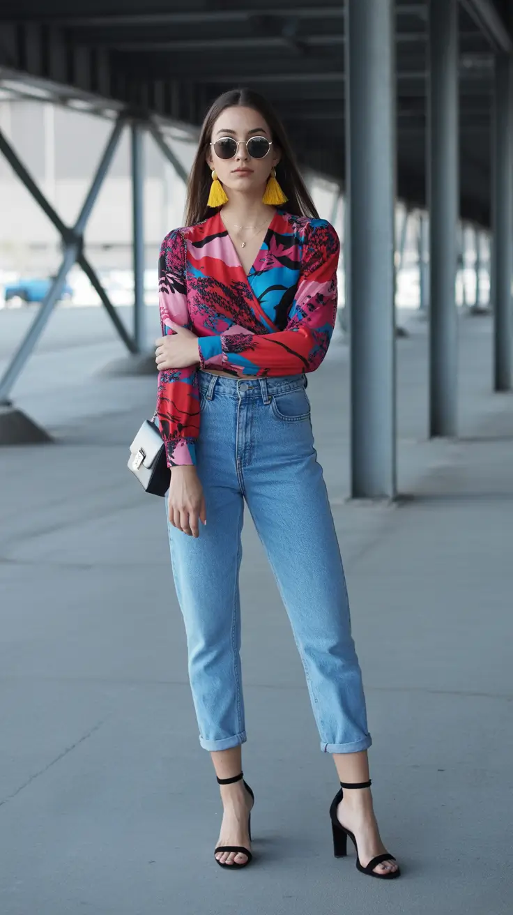 spring wardrobe essentials 2026 Artistic Prints with Clean Denim
