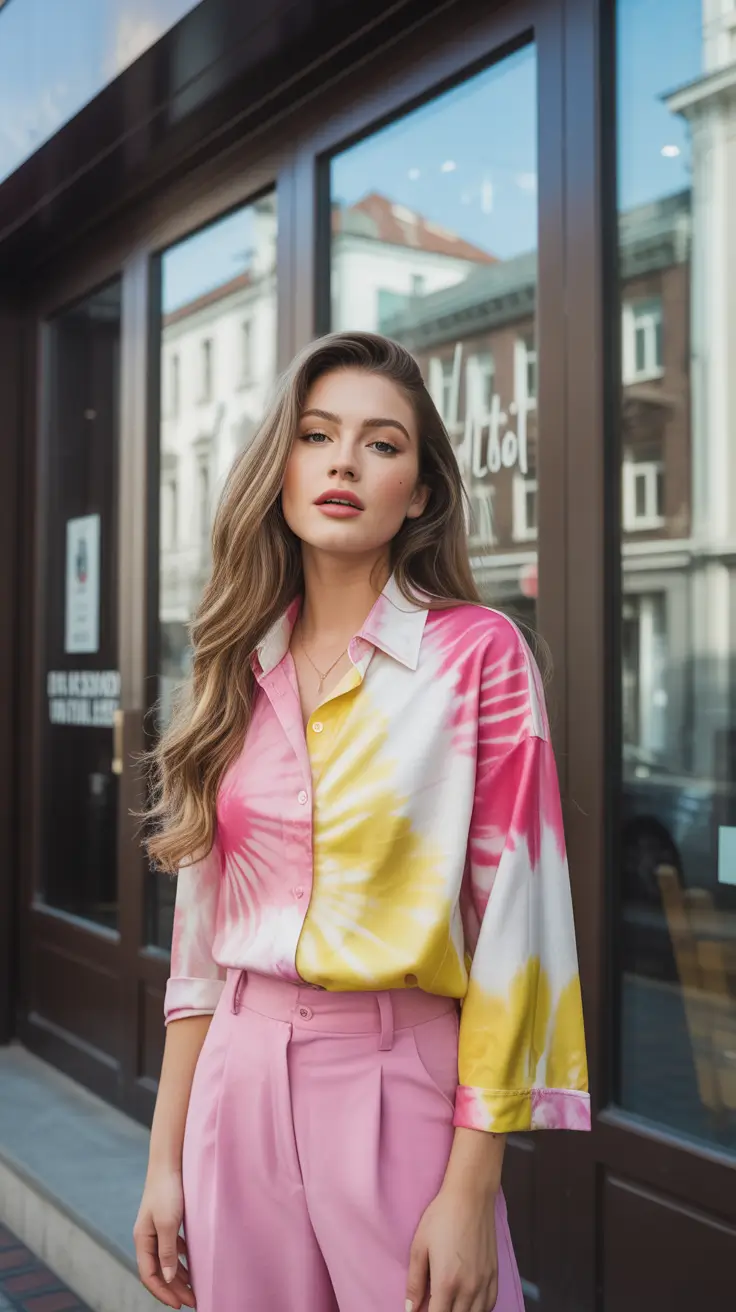 spring wardrobe essentials 2026 Playful Tie-Dye Elegance