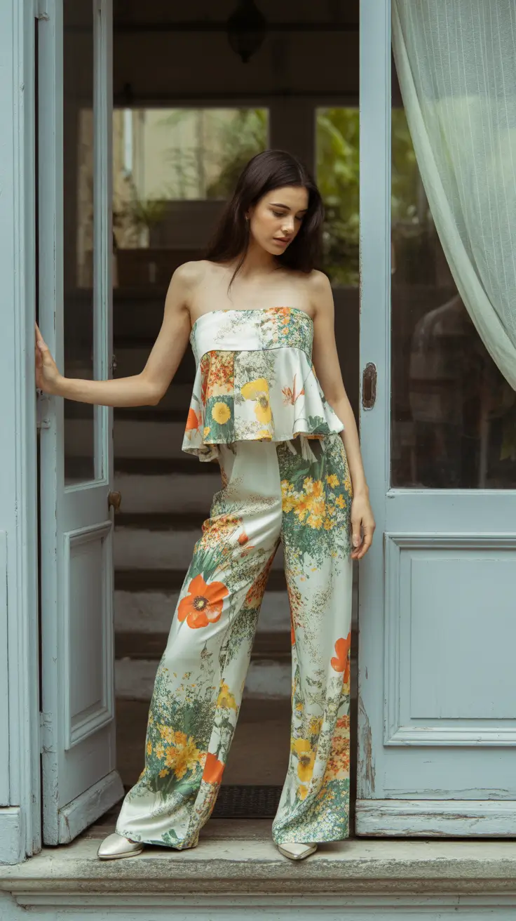 effortless spring wedding outfit 2026 Painterly Florals for an Artistic Spring Celebration