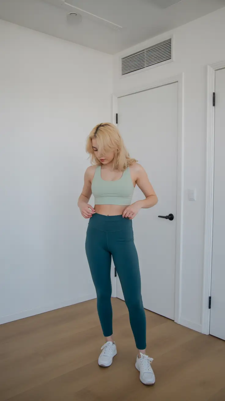 spring workout outfits 2026 Mint-and-Teal-Studio-Freshness