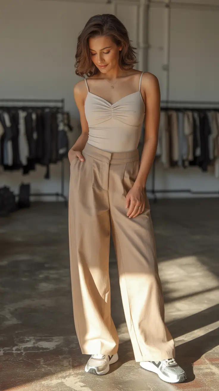 spring workout outfits 2026 Neutral-Movement-Chic