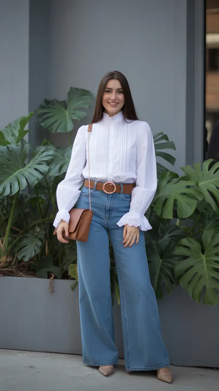 spring workwear 2026 Crisp Whites and Denim for Easy Spring Structure