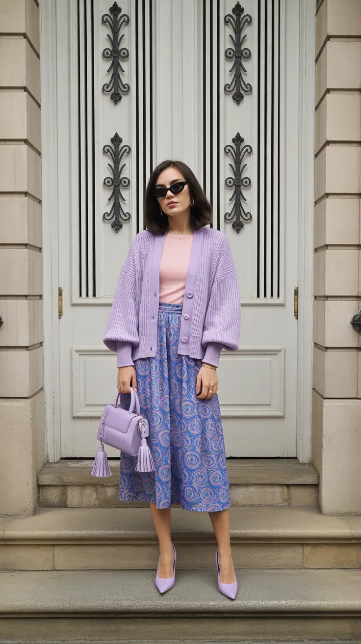 spring workwear 2026 Lavender Layers for Expressive Spring Style