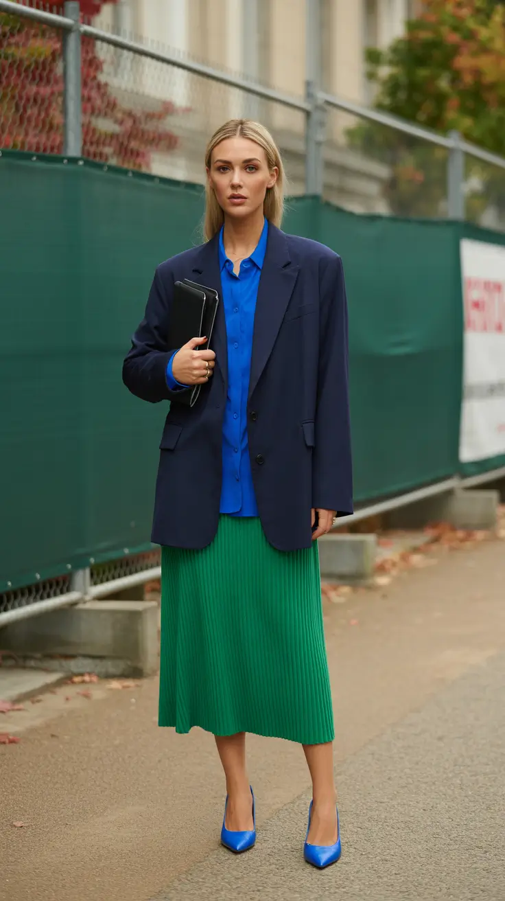 spring workwear 2026 Bold Jewel Tones for Confident Spring Workdays