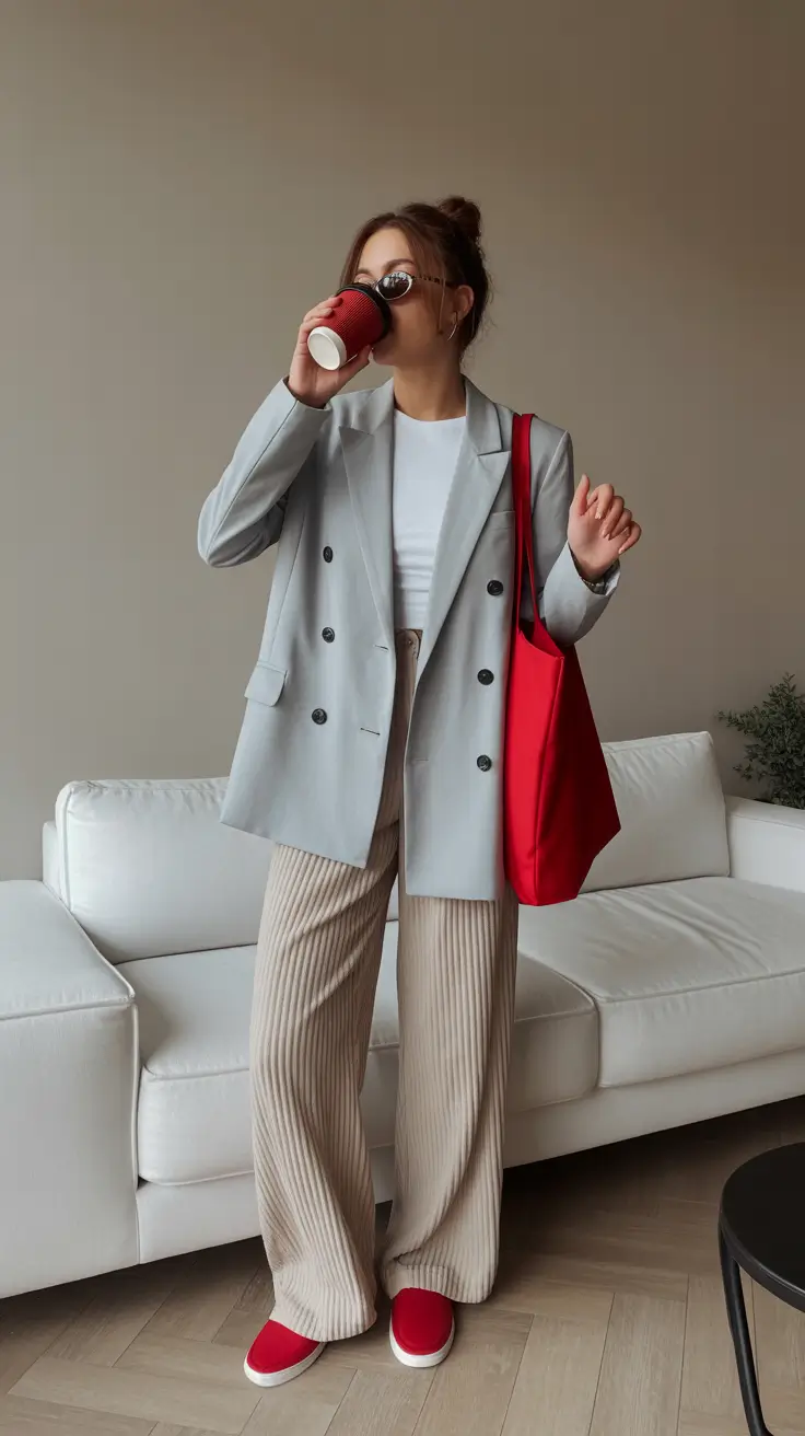 spring workwear 2026 Relaxed Neutrals With a Bright Spring Twist