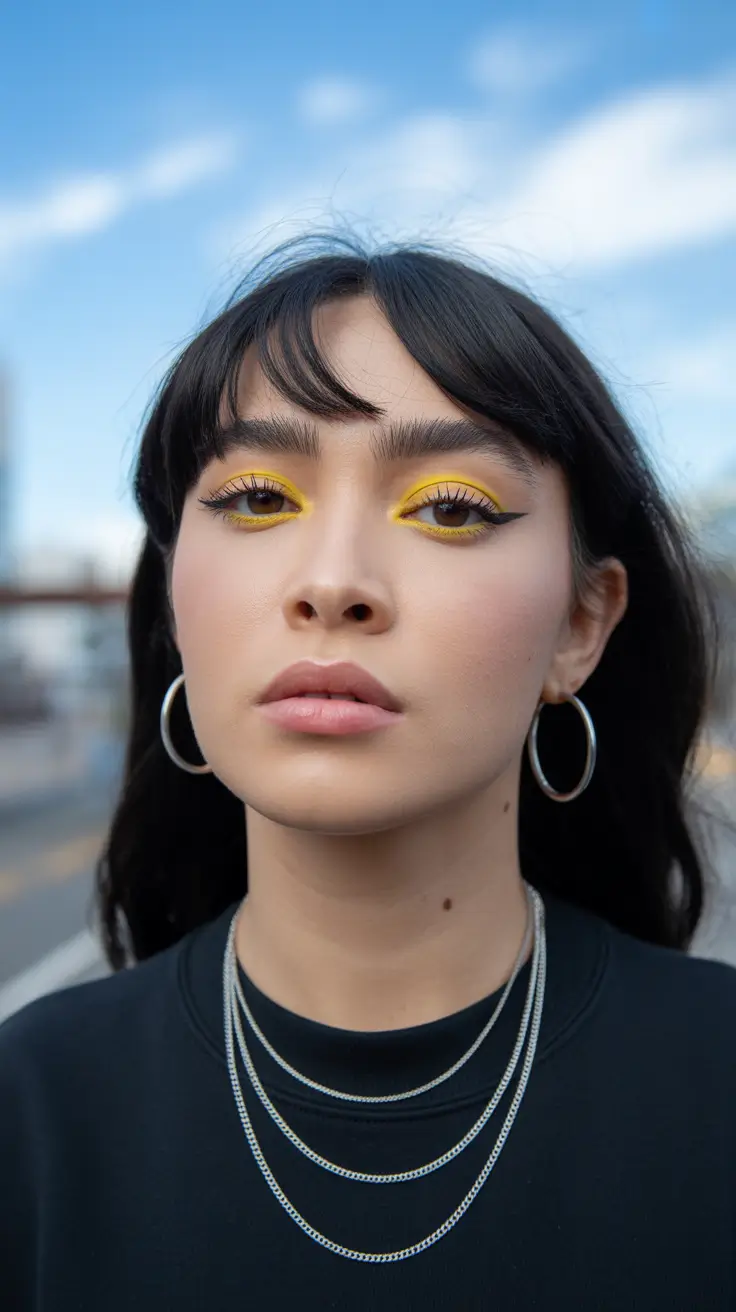 February Haircuts trends 2026 Graphic Winter Fringe With Modern Straight Length