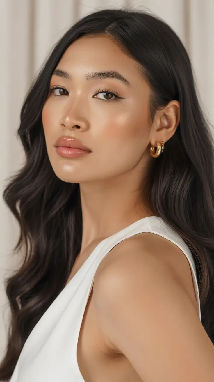 February Haircuts trends 2026 Soft Brunette Layers With Natural Winter Ease