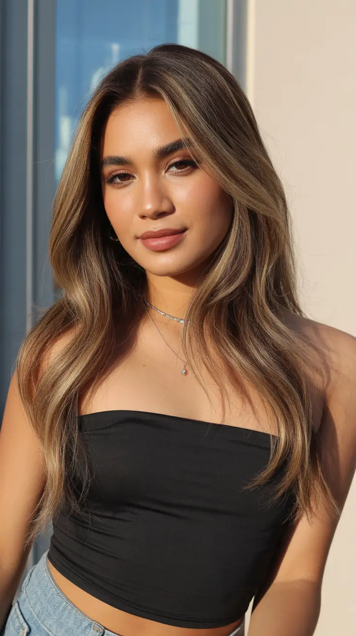 spring hair trends 2026 Sun-Kissed Balayage With Cascading Waves