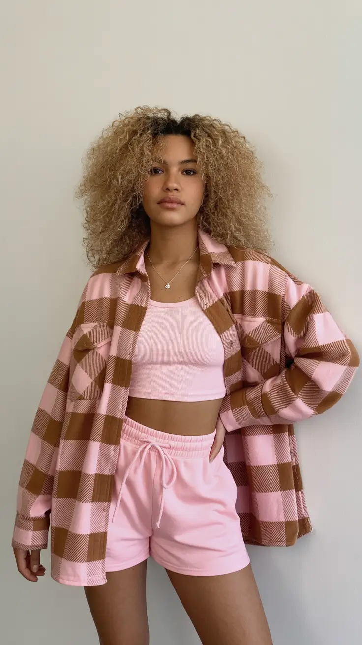 popular spring outfits 2026 trends - Playful Checks and Monochrome Athleisure