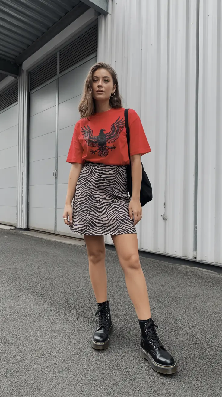 spring fashion outfits 2026 Edgy Spring Energy with Graphic Boldness
