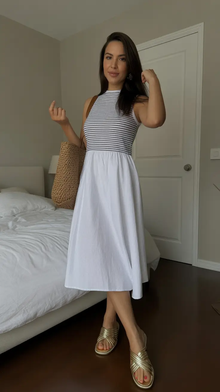 spring fashion outfits 2026 Soft Stripes and Weekend Ease