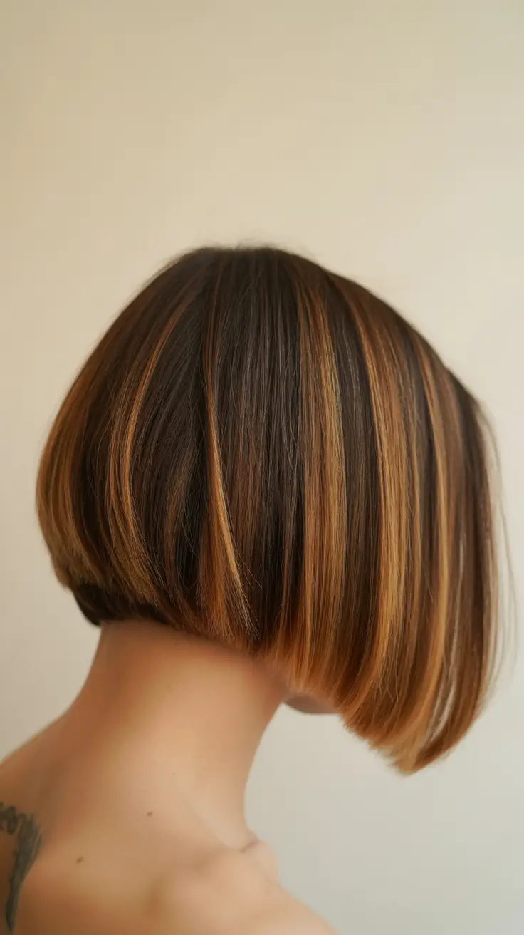 best spring bob haircut 2026 Warm Caramel Ribbon Bob