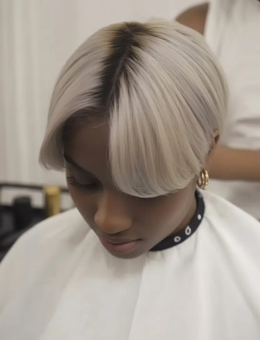 best spring short haircut ideas 2026 Soft Platinum Contour Bob