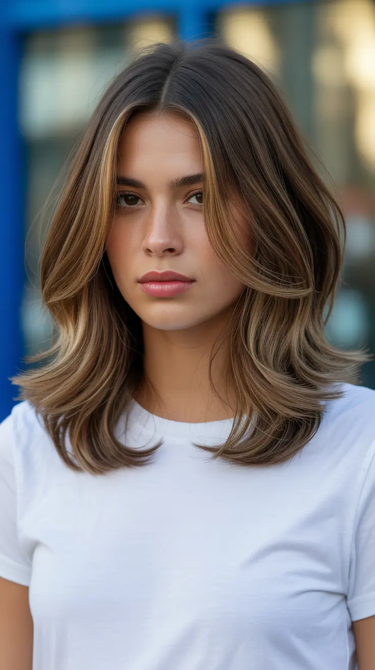 spring brown hair color 2026 Light Brown Face-Framing Layers