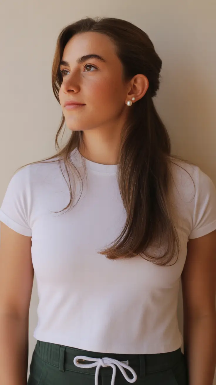 spring brown hair color 2026 Clean Classic Brown with Soft Face-Framing Lift