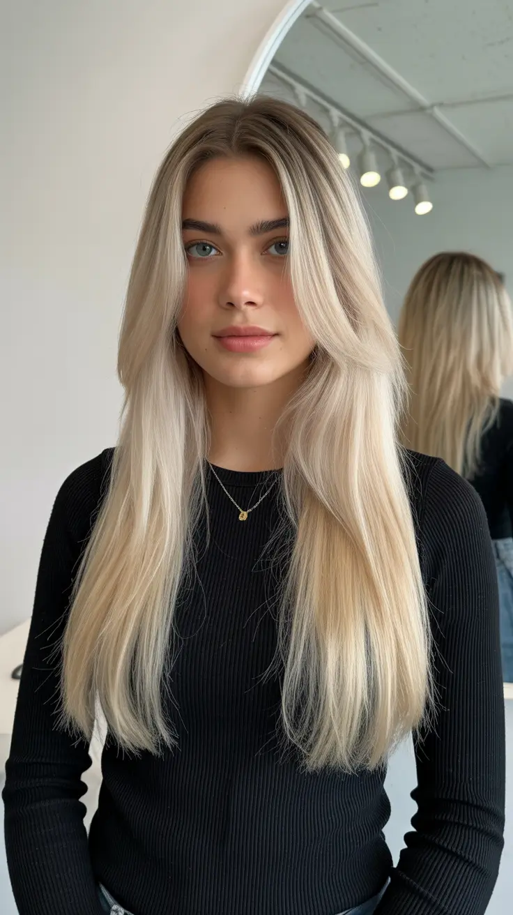 best spring haircuts for heart face shape 2026 Long Straight Layers