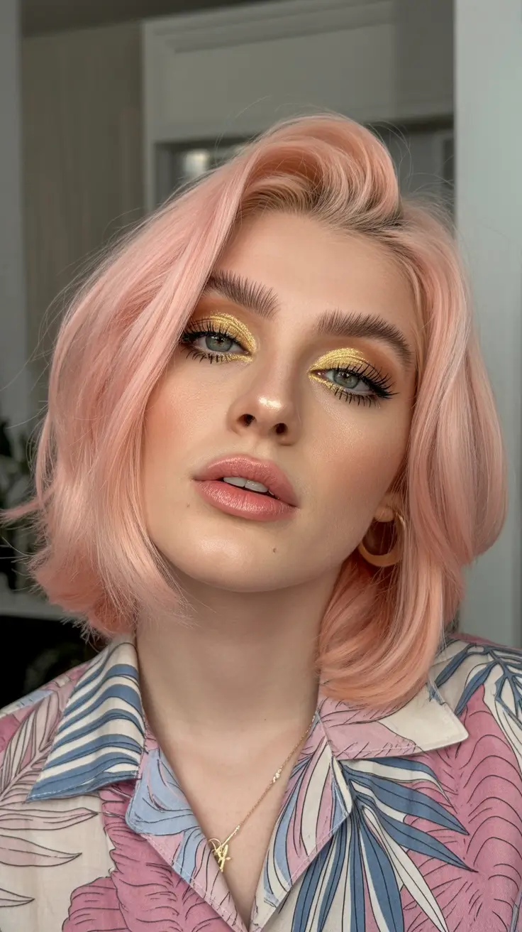 best spring haircuts for heart face shape 2026 Textured Short Bob