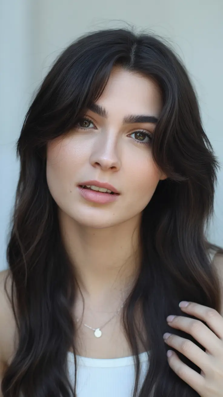 best spring haircuts for heart face shape 2026 Layered Dark Lengths