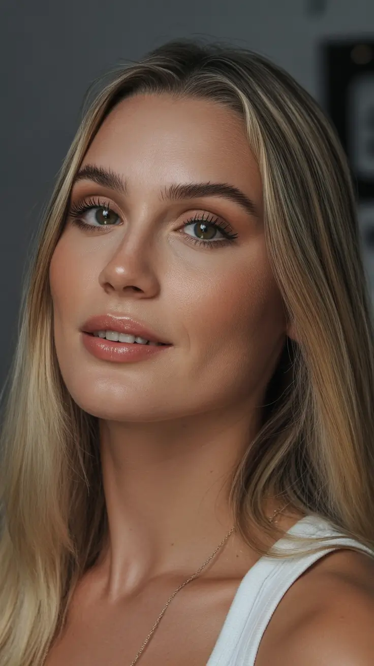 spring Haircuts Women Over 40 Soft Long Layers With Natural Spring Luminosity