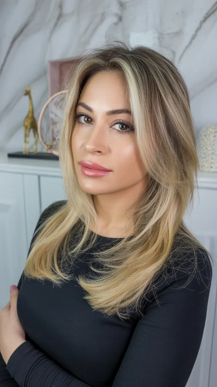 spring Haircuts Women Over 40 Lightweight Layered Blonde With Soft Movement