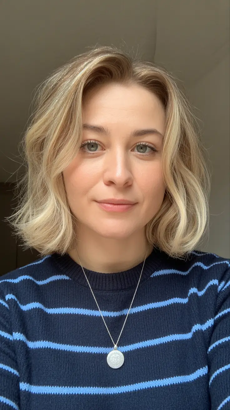 spring Haircuts Women Over 40 Soft Blonde Short Bob With Light Texture