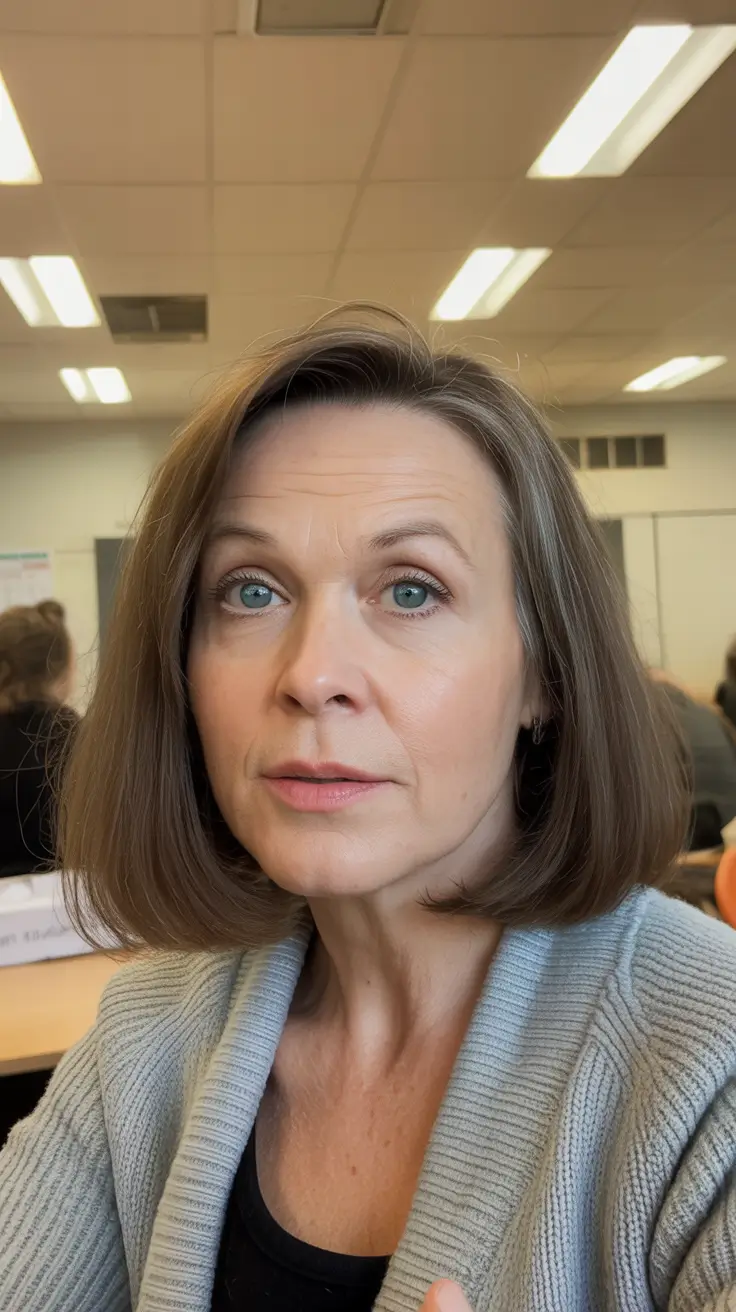 spring Haircuts Women Over 50 Refined Short Bob With Soft Volume and Natural Shine