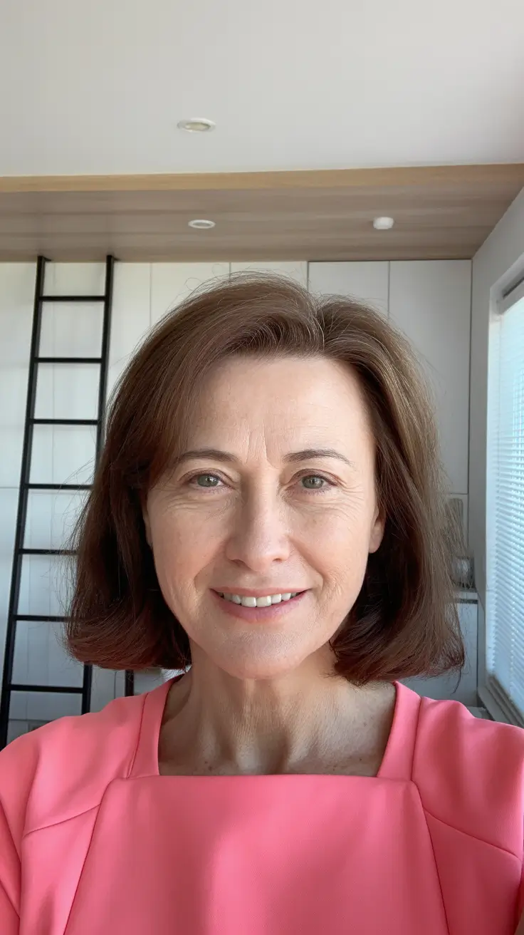 spring Haircuts Women Over 50 Soft Rounded Bob With Gentle Spring Movement