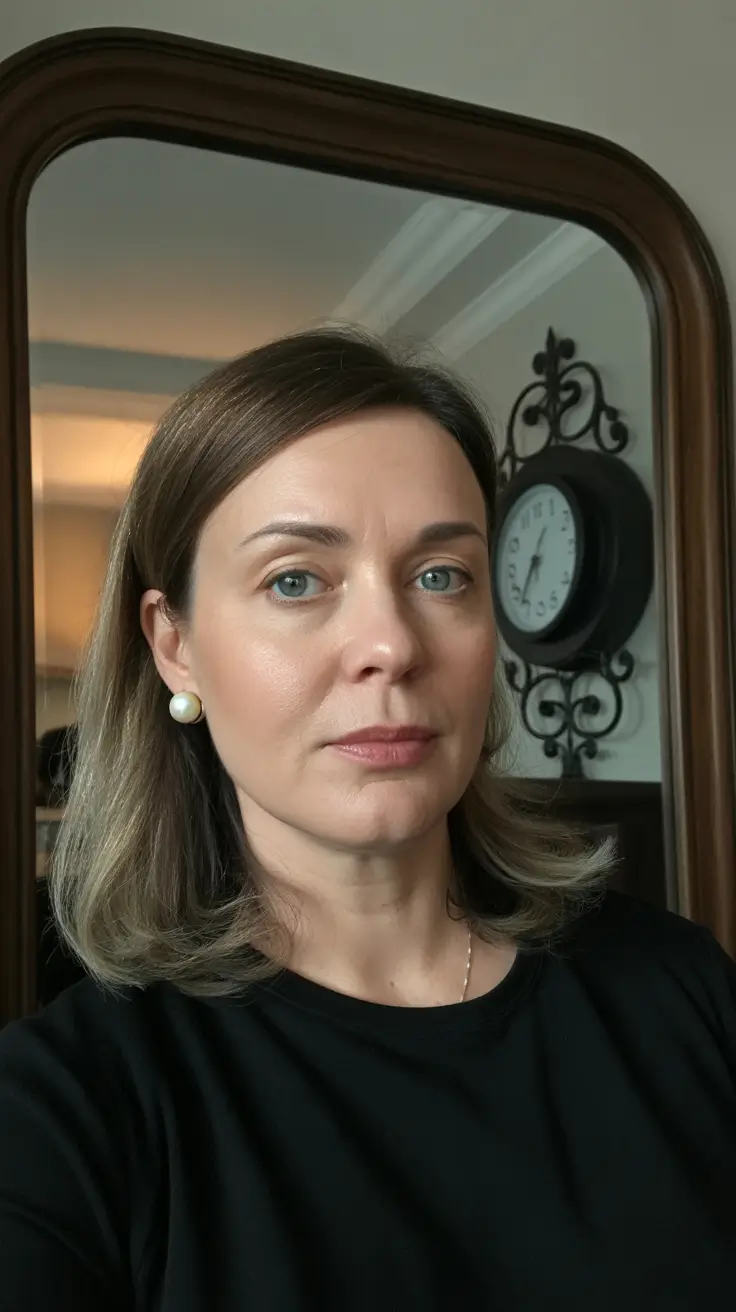 spring Haircuts Women Over 50 Subtle Long Bob With Natural Ashy Depth