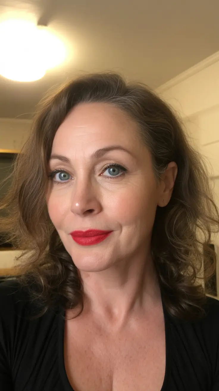 spring Haircuts Women Over 50 Soft Shoulder-Length Waves With Retro Flair