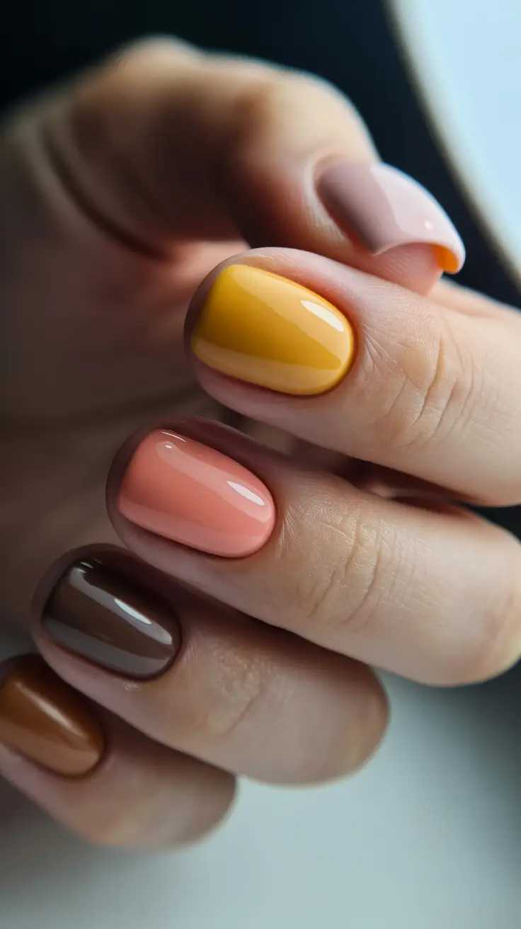 early spring nails 2026 Soft Color Blocking for Everyday Wear