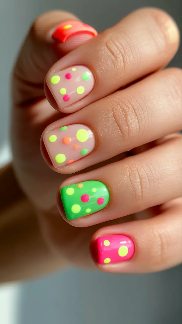 early spring nails 2026 Playful Dots That Refuse to Be Serious