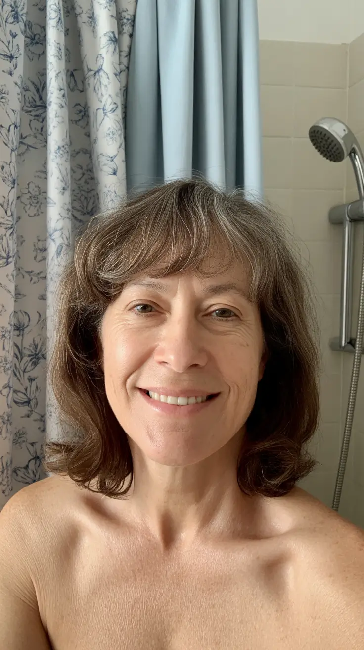 spring haircuts women over 60 Soft Mid-Length Shag with Wispy Fringe