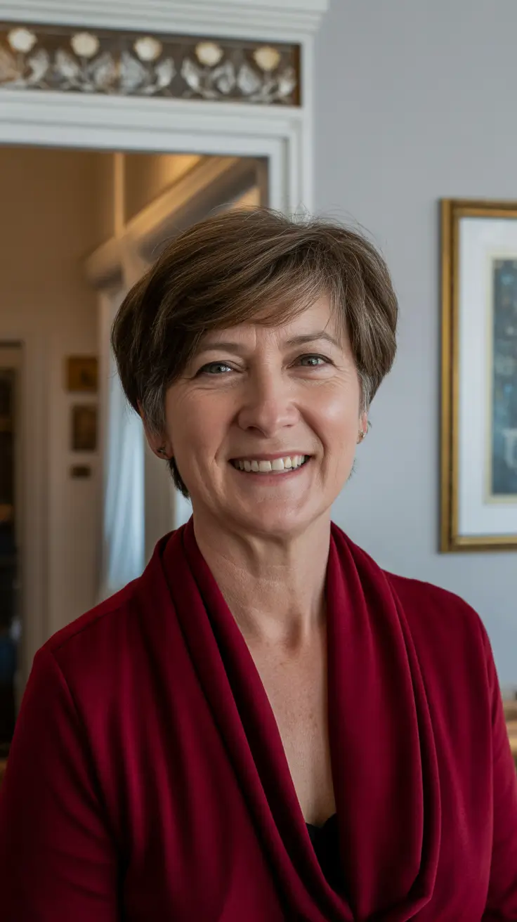 spring haircuts women over 60 Soft Tapered Pixie-Bob with Gentle Lift