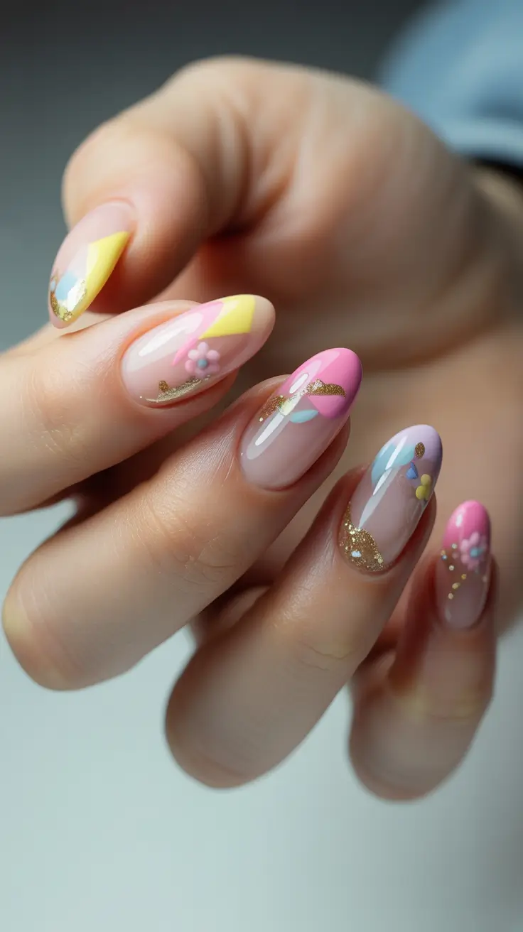 spring nail colors 2026 Whimsical Spring Petals